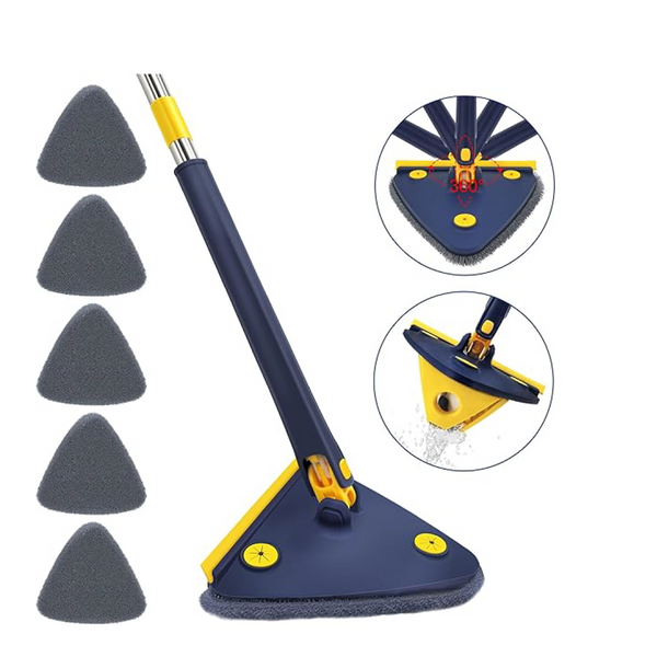 Rotatable Cleaning Mop (360 Degrees, Triangle shaped)